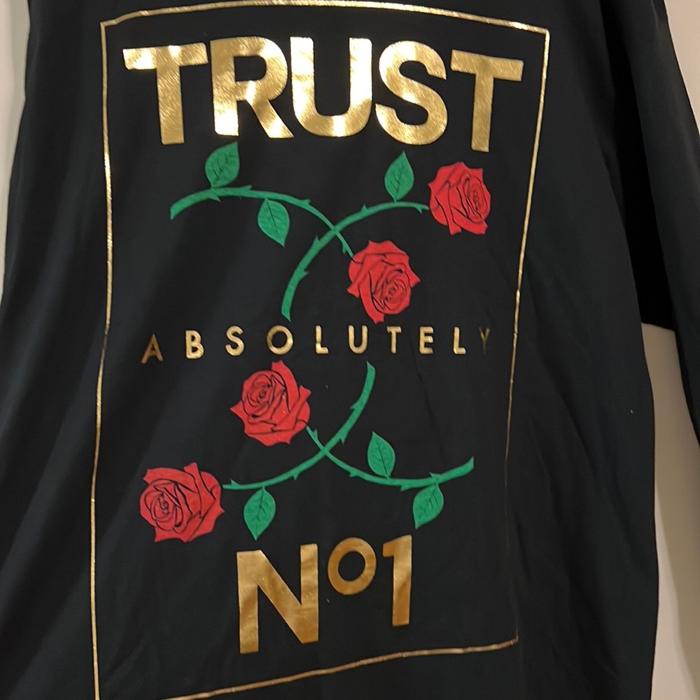 Xtra large black logo long sleeve shirt